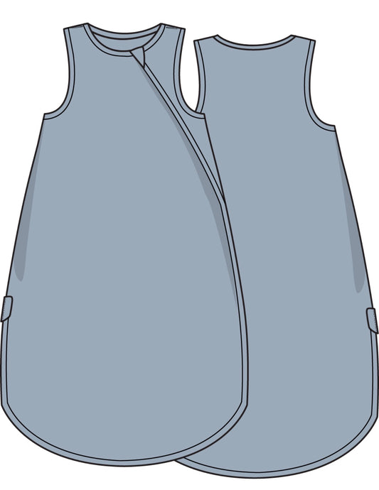 Solid Blue Fog Sleep Bag