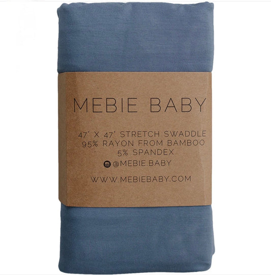 Dusty Blue Bamboo Stretch Swaddle