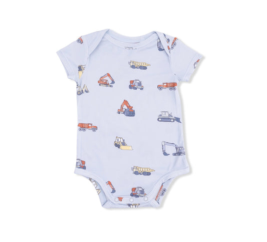 Construction Vehicles - Short Sleeve Bodysuit