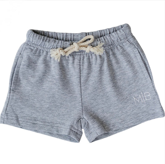 Grey Pocket Cotton Shorts