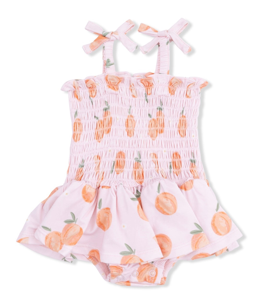 Sweet Peach - Smocked Bubble with Skirt