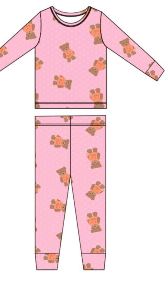 Polka Dot Little Boo Bear Two Piece Set