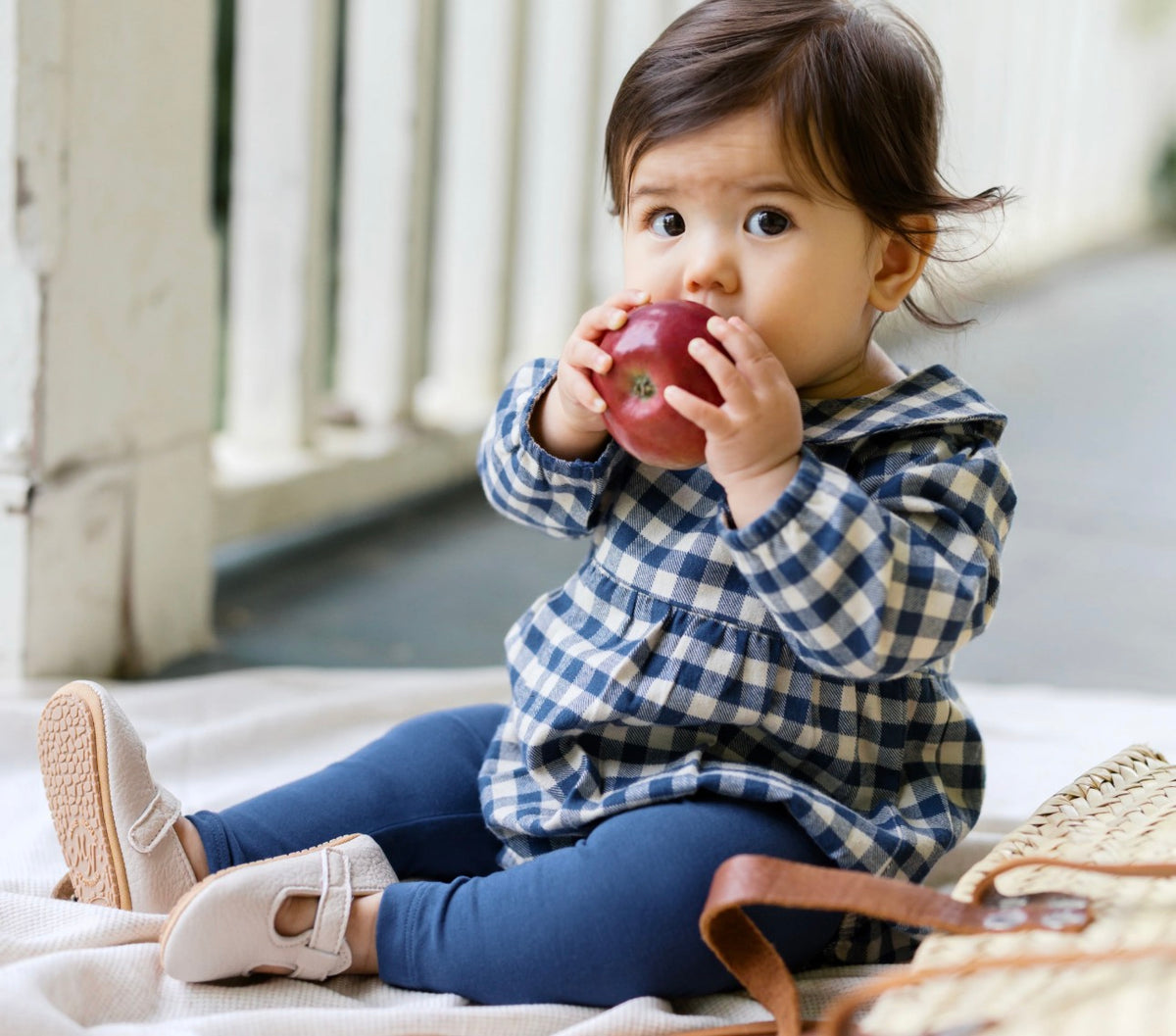 Myra Flannel Long Sleeve Peter Pan Collar Bubble Romper - Sw
