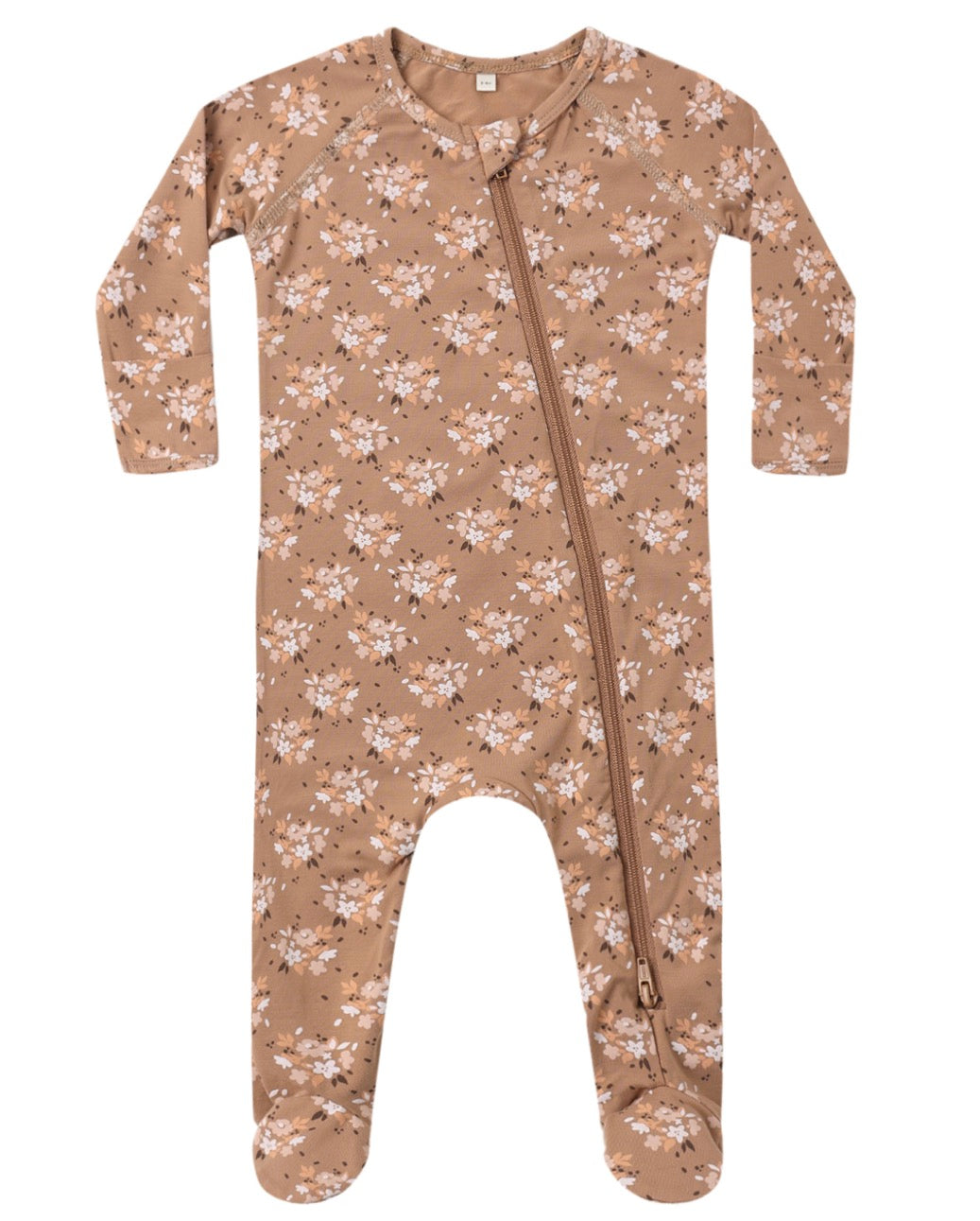 Bamboo Zip Footie Fall Floral
