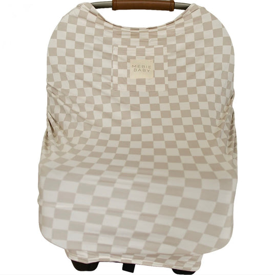 Taupe Checkered Bamboo Multi-Use Cover