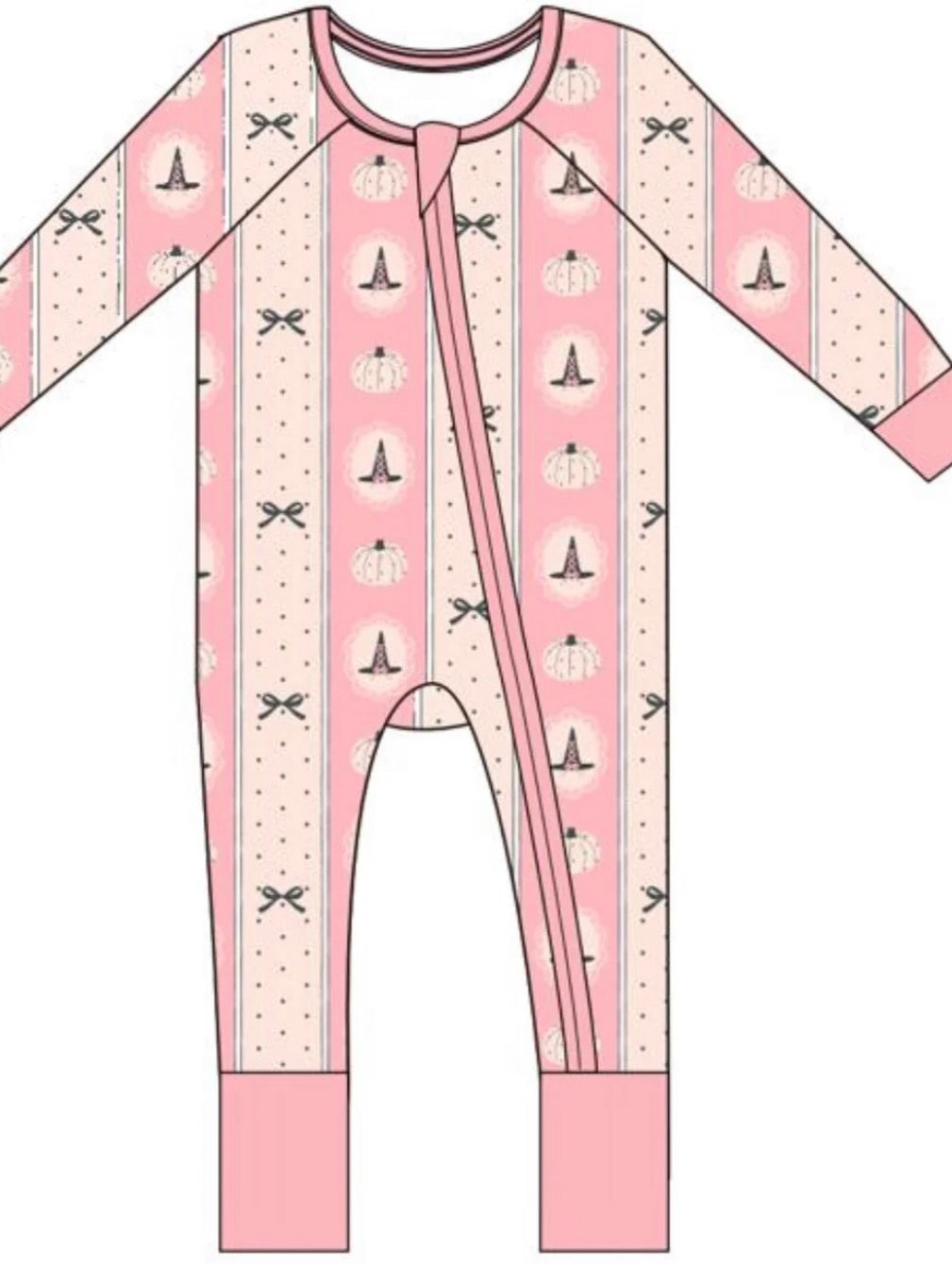 Pretty Little Pumpkin Zipper Romper