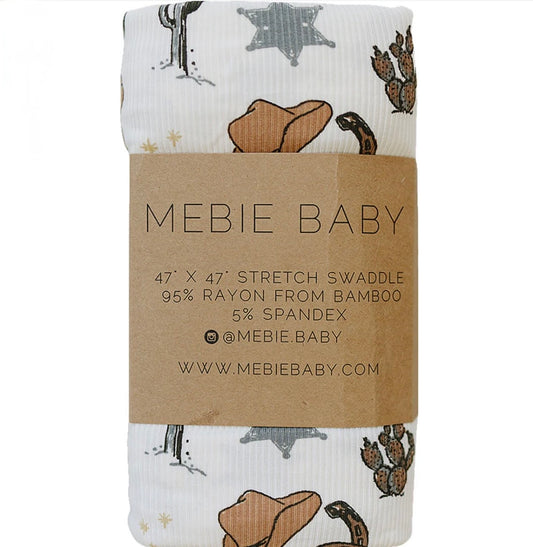 Outlaw Cowboy Ribbed Bamboo Stretch Swaddle