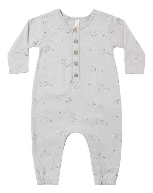 Long Sleeve Jumpsuit: Squirrel