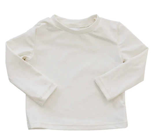 Cream Long Sleeve Rash Guard