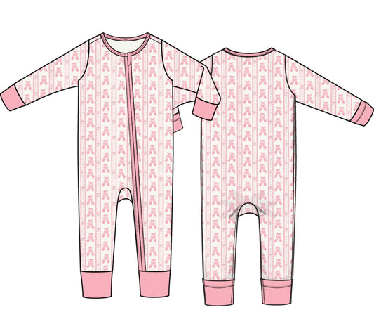 Ballet Shoes Ribbon Stripe Convertible Romper