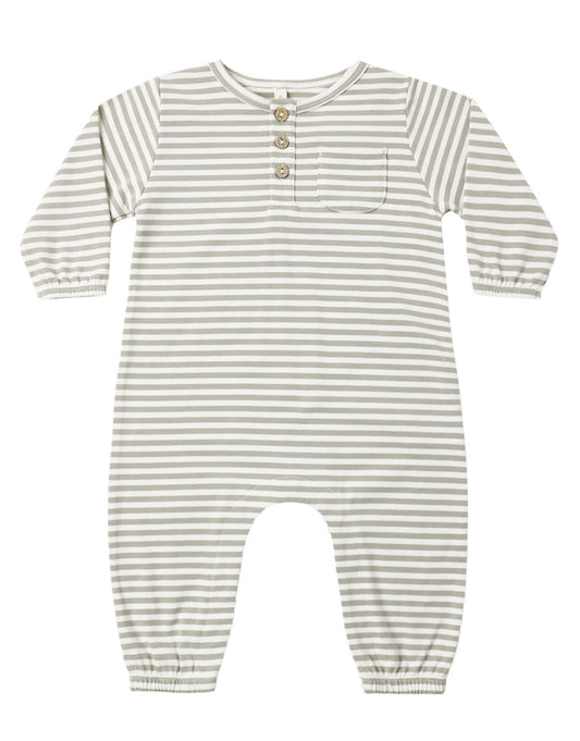 Long Sleeve Pocket Jumpsuit Laurel Stripe