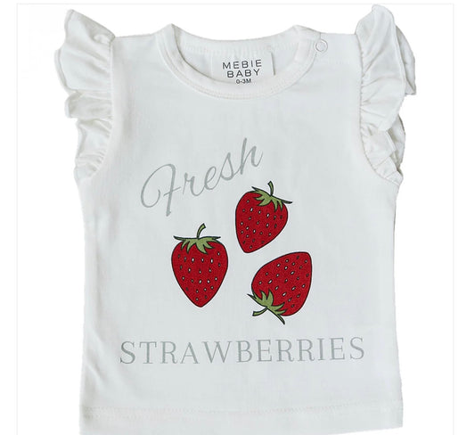 Strawberry Ruffle Tee