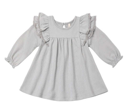 Long Sleeve Flutter Dress