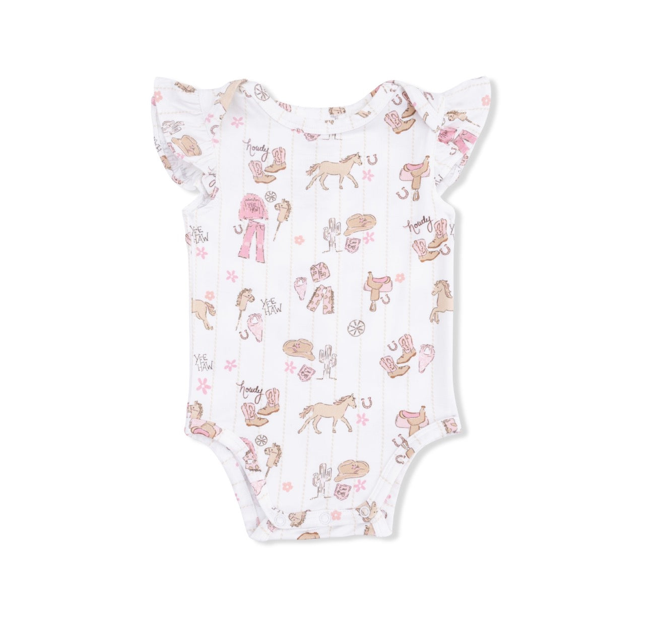 Cowgirl Nursery - Ruffle Sleeve Bodysuit
