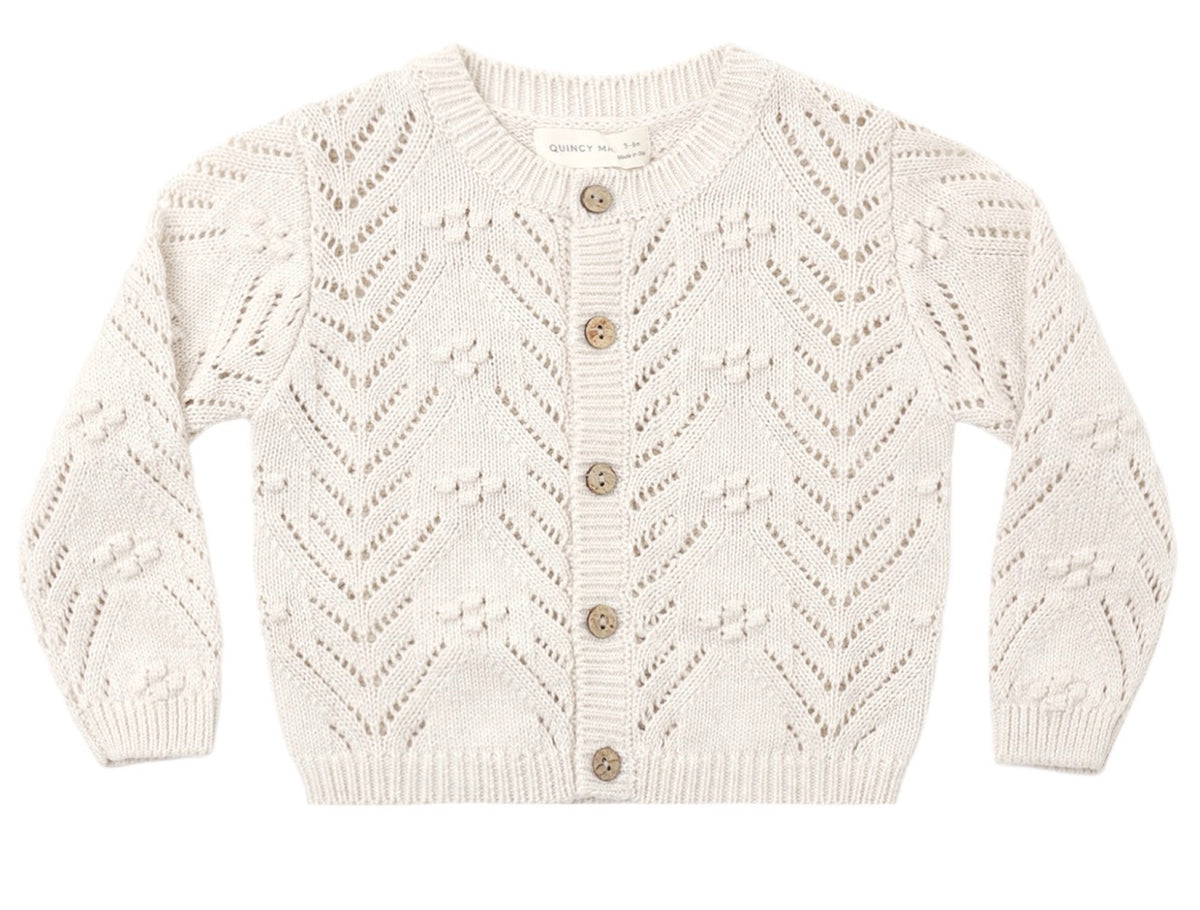 Knit Cardigan Heathered Oatmeal
