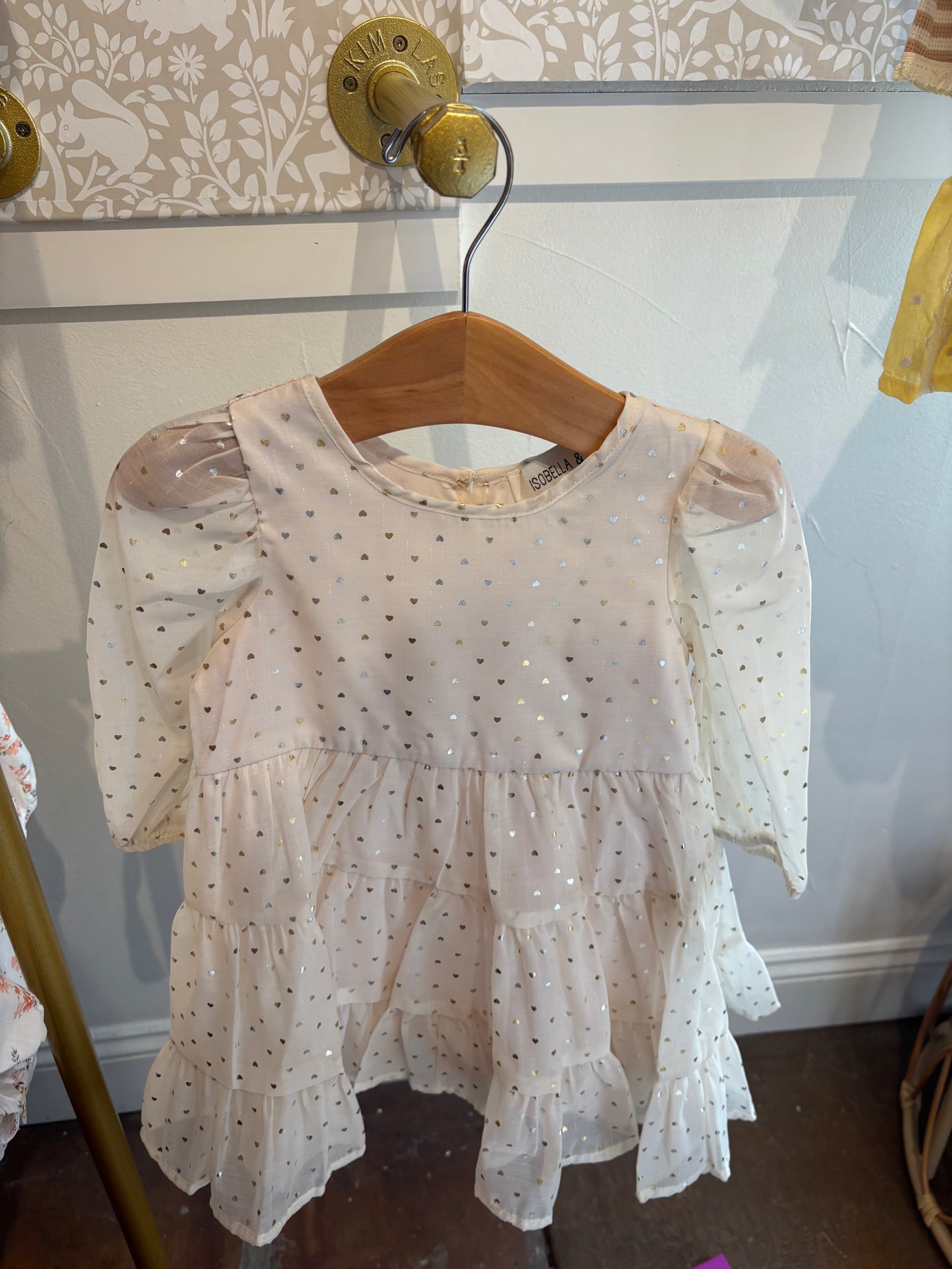 Cream Heart Dress