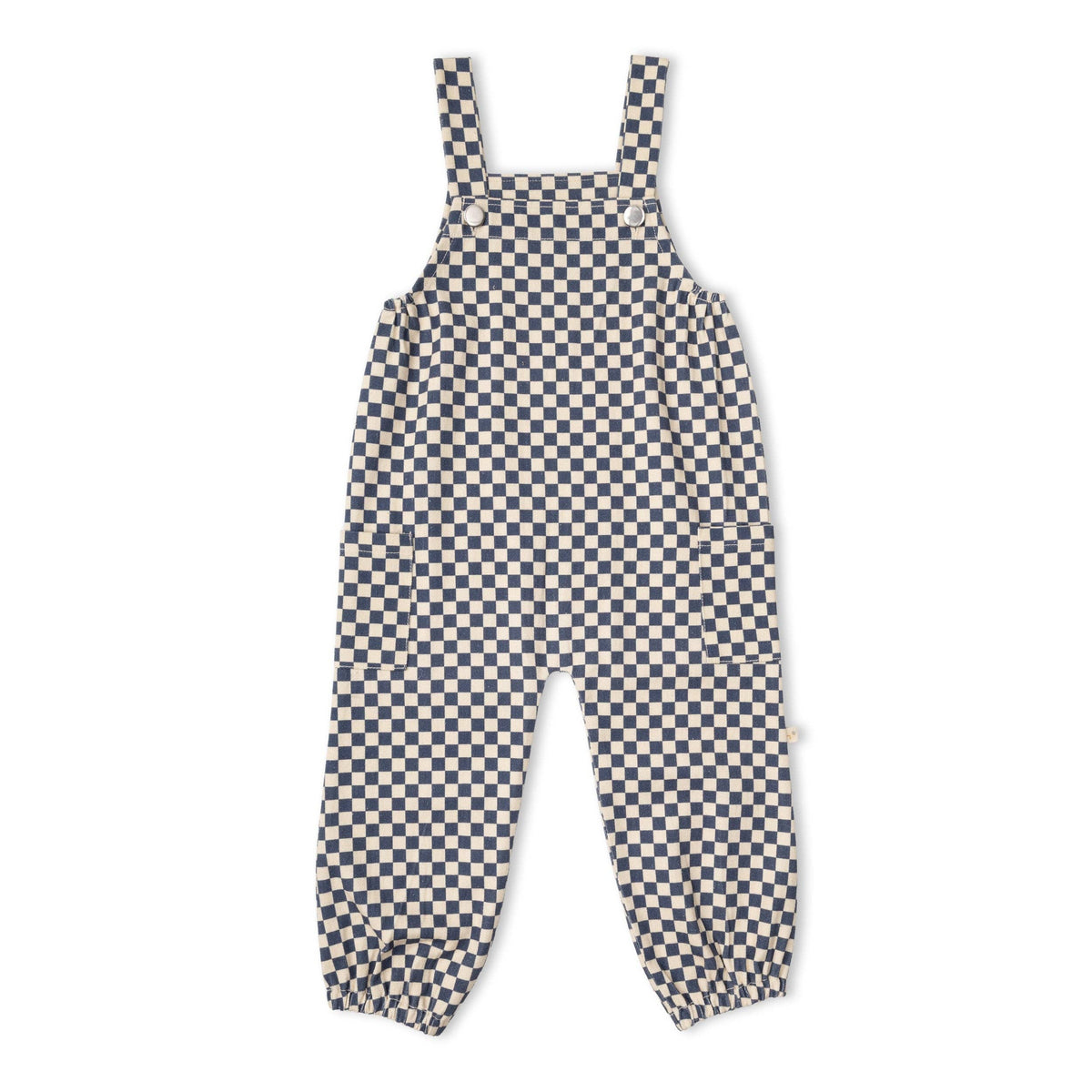 Organic Twill Overalls - Midnight Check