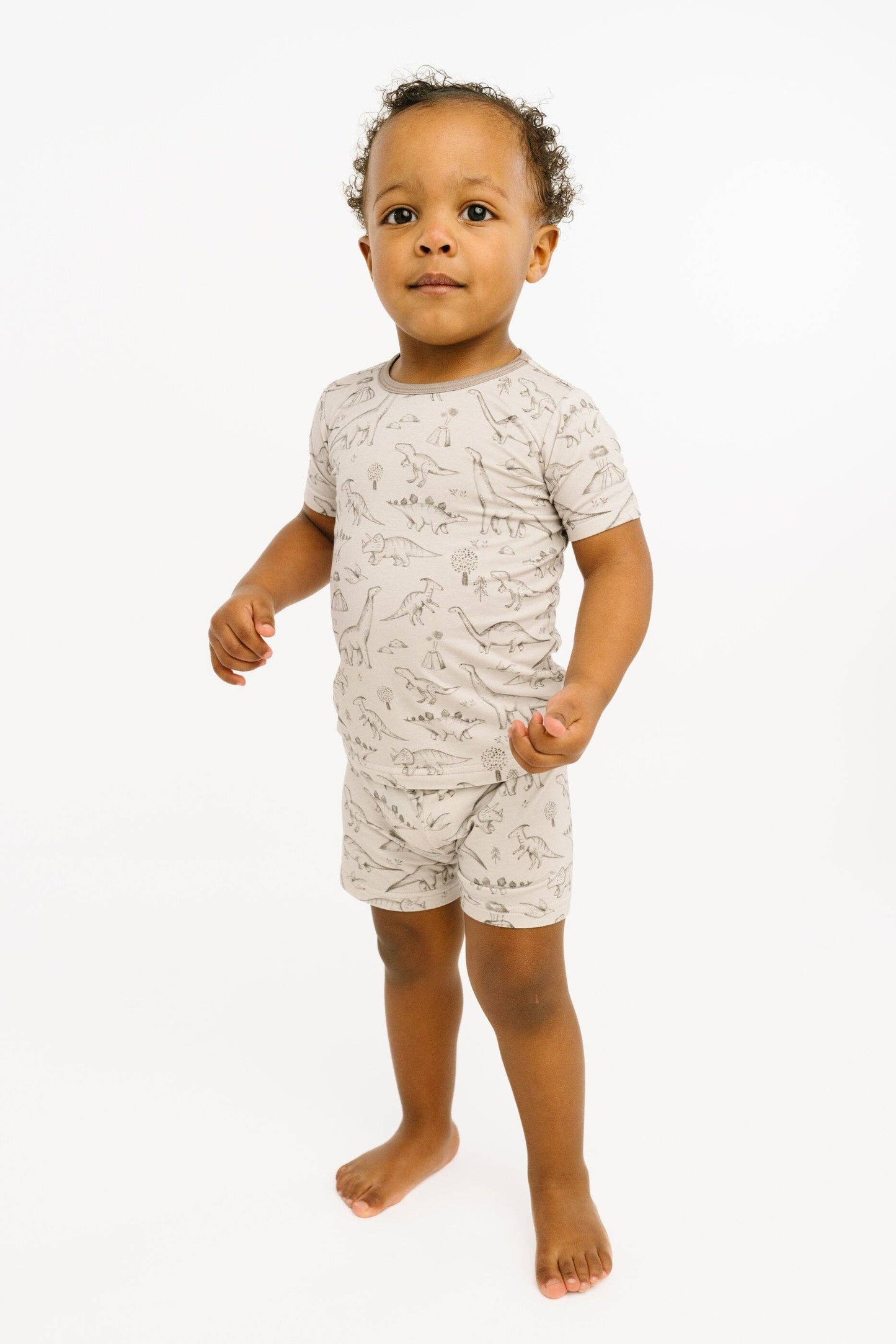 Dino Doodles Bamboo Shorts Set
