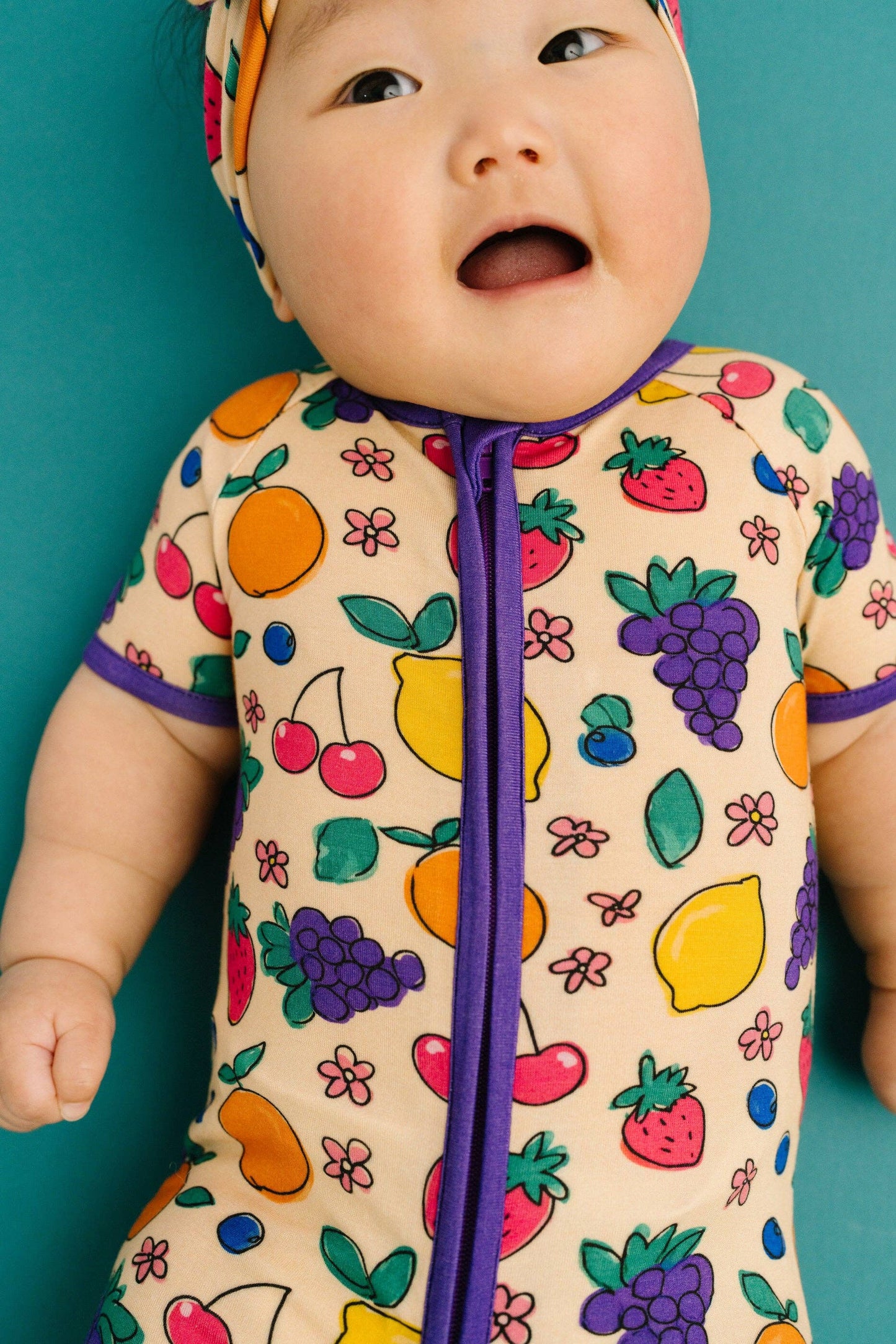 Fruit Basket Bamboo Short Romper