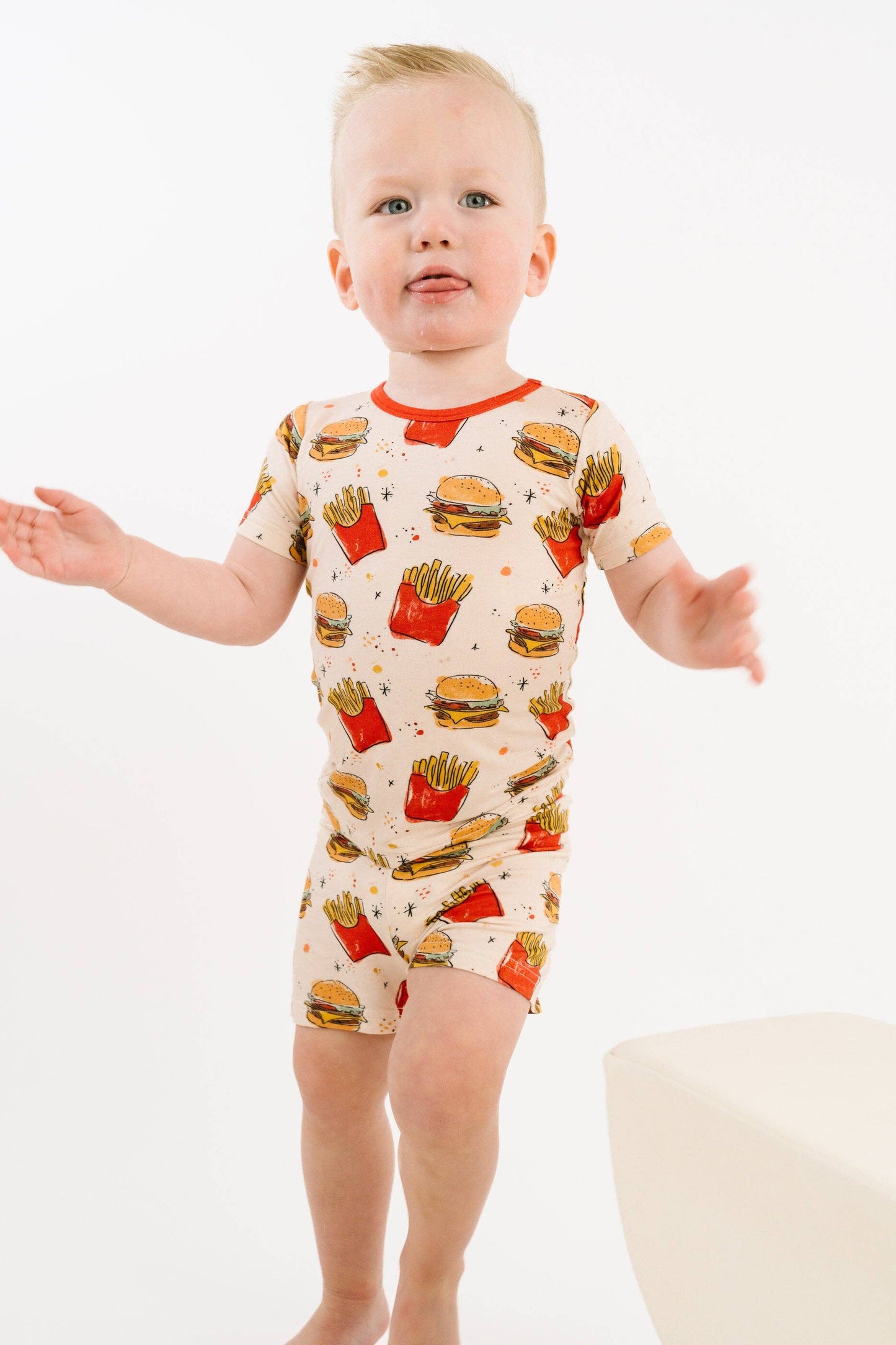 Cheeseburger Meal Bamboo Shorts Set
