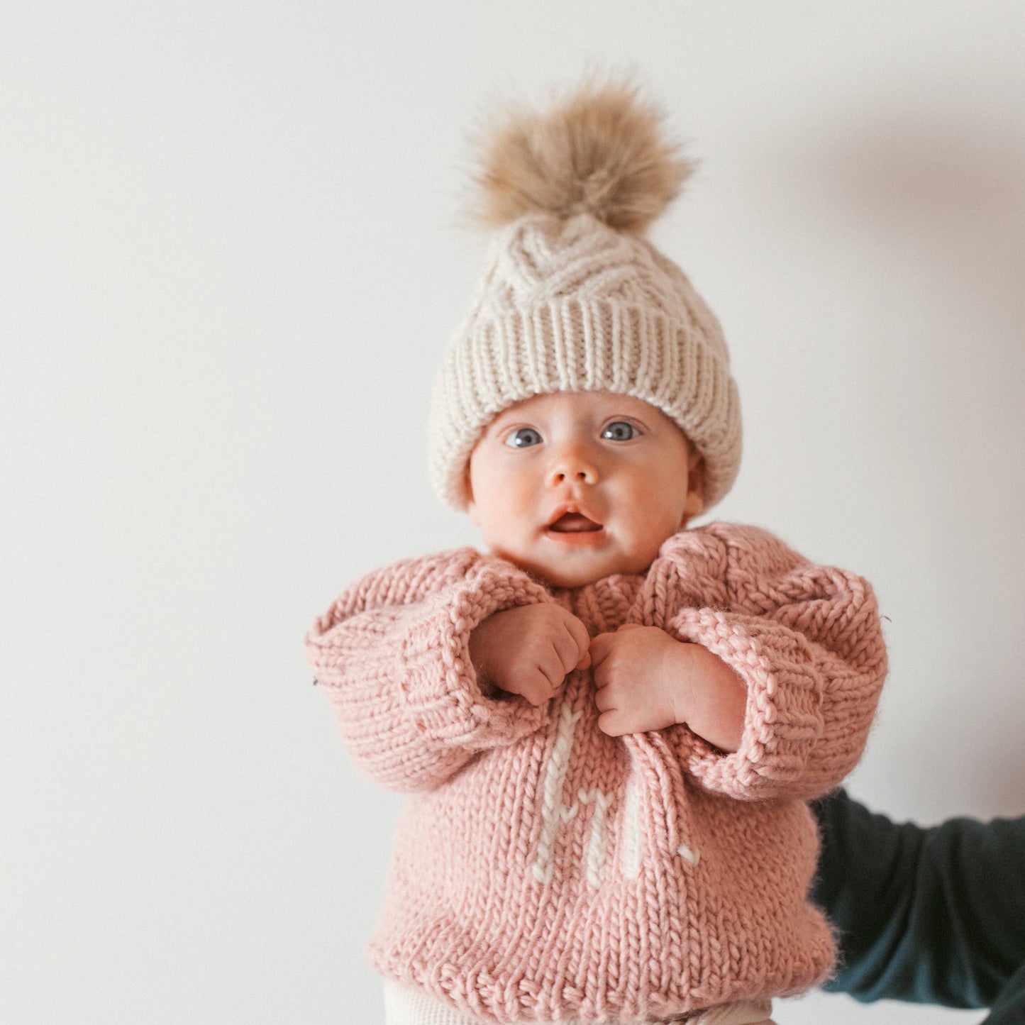Hi. Rosy Crew Neck Sweater Baby & Toddler