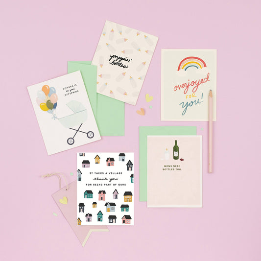 Baby Bottles | Baby Shower Card | New Baby Card