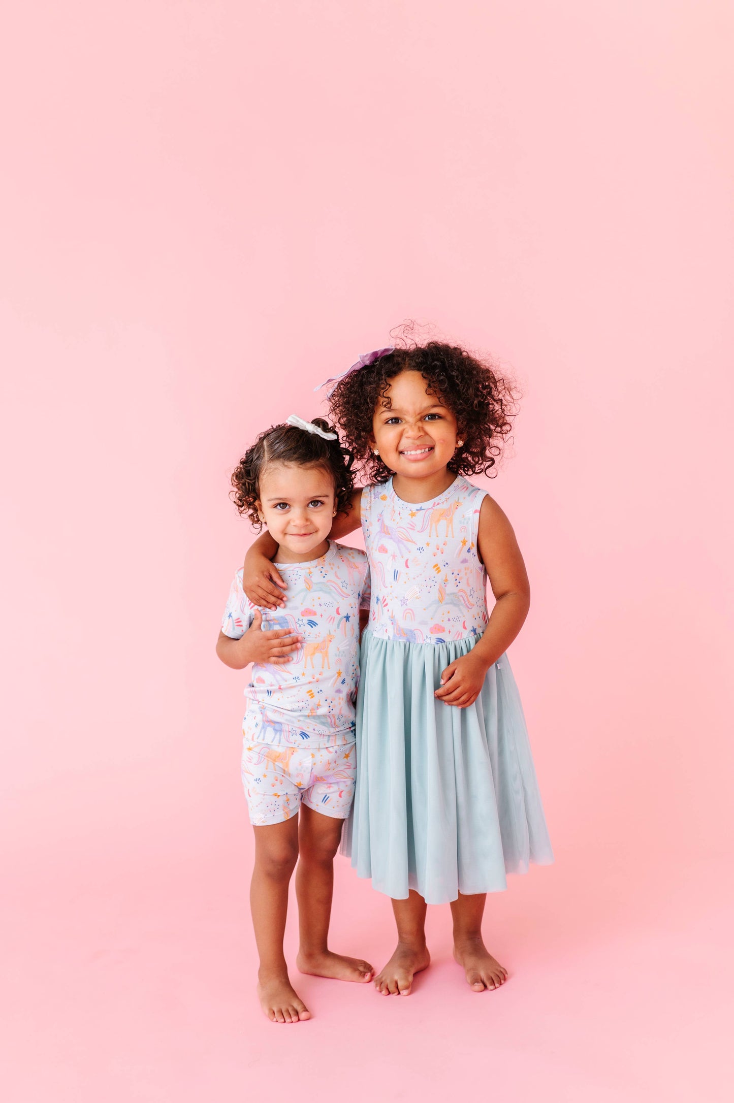 Kids Bamboo + Tulle Dress - Estelle Unicorn 