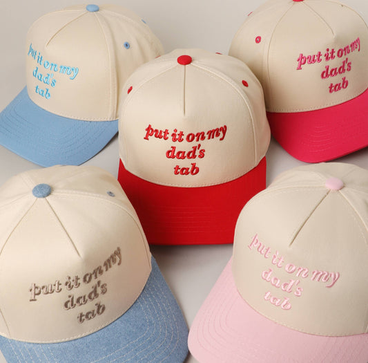 PUT IT ON MY DAD'S TAB Embroidery KIDS Trucker Hat