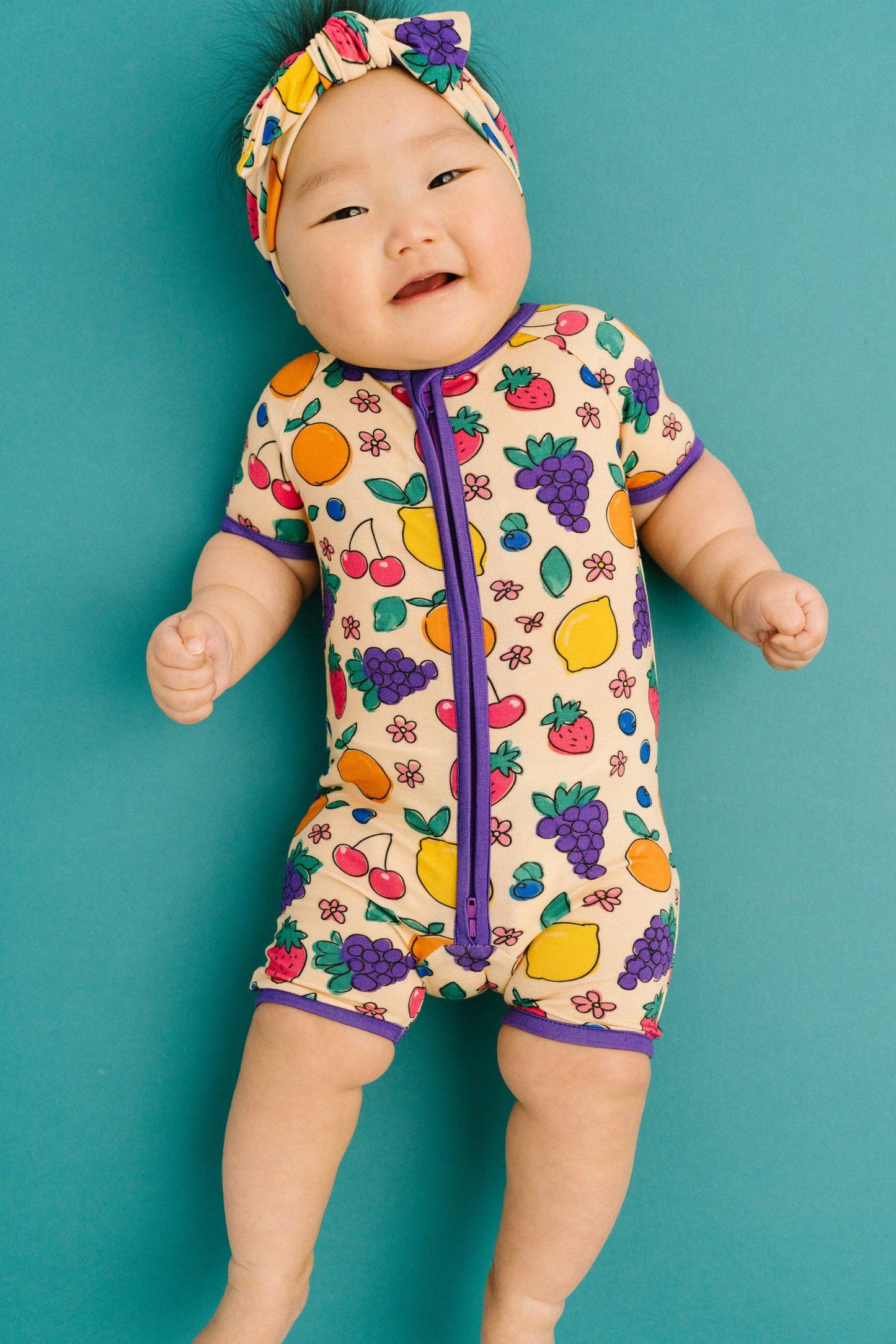Fruit Basket Bamboo Short Romper