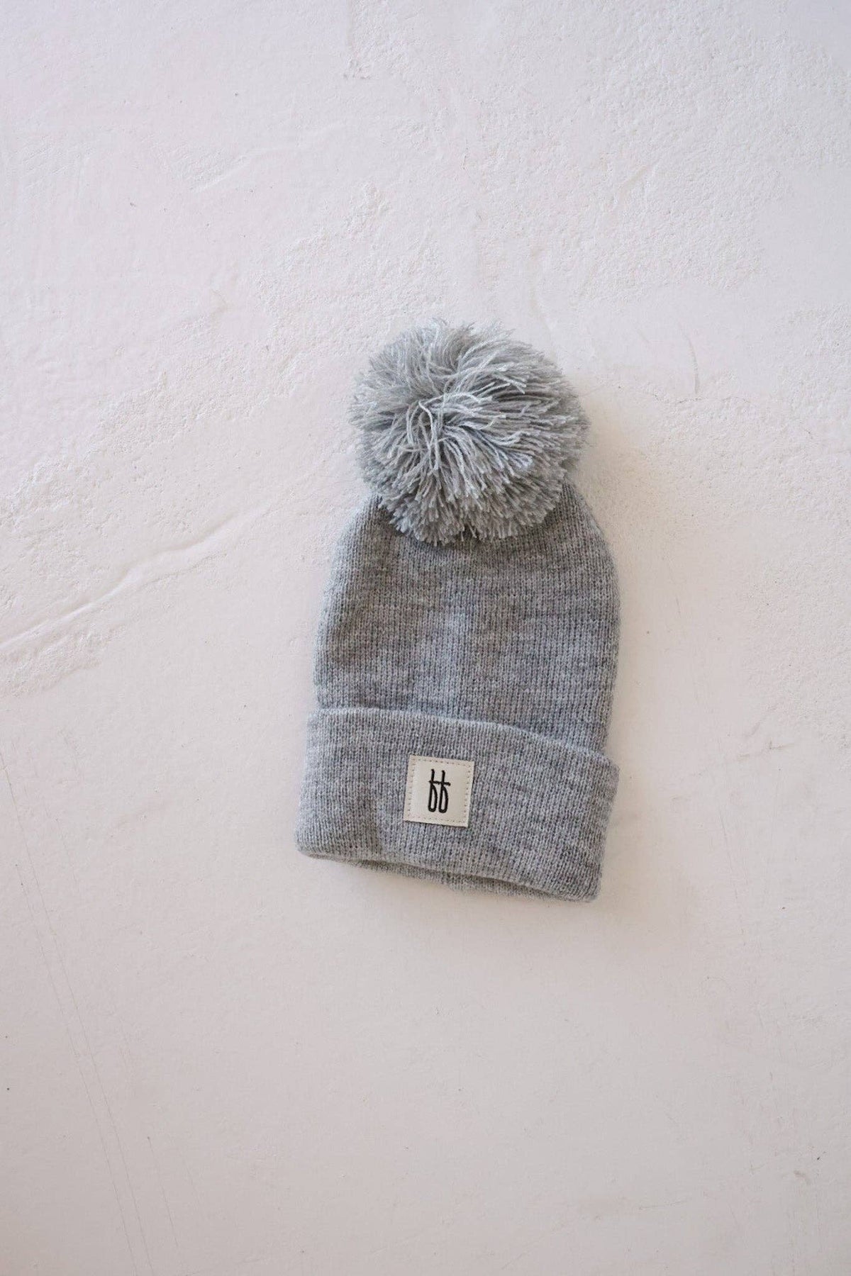 Ff Knit Pom Top Beanie | Grey