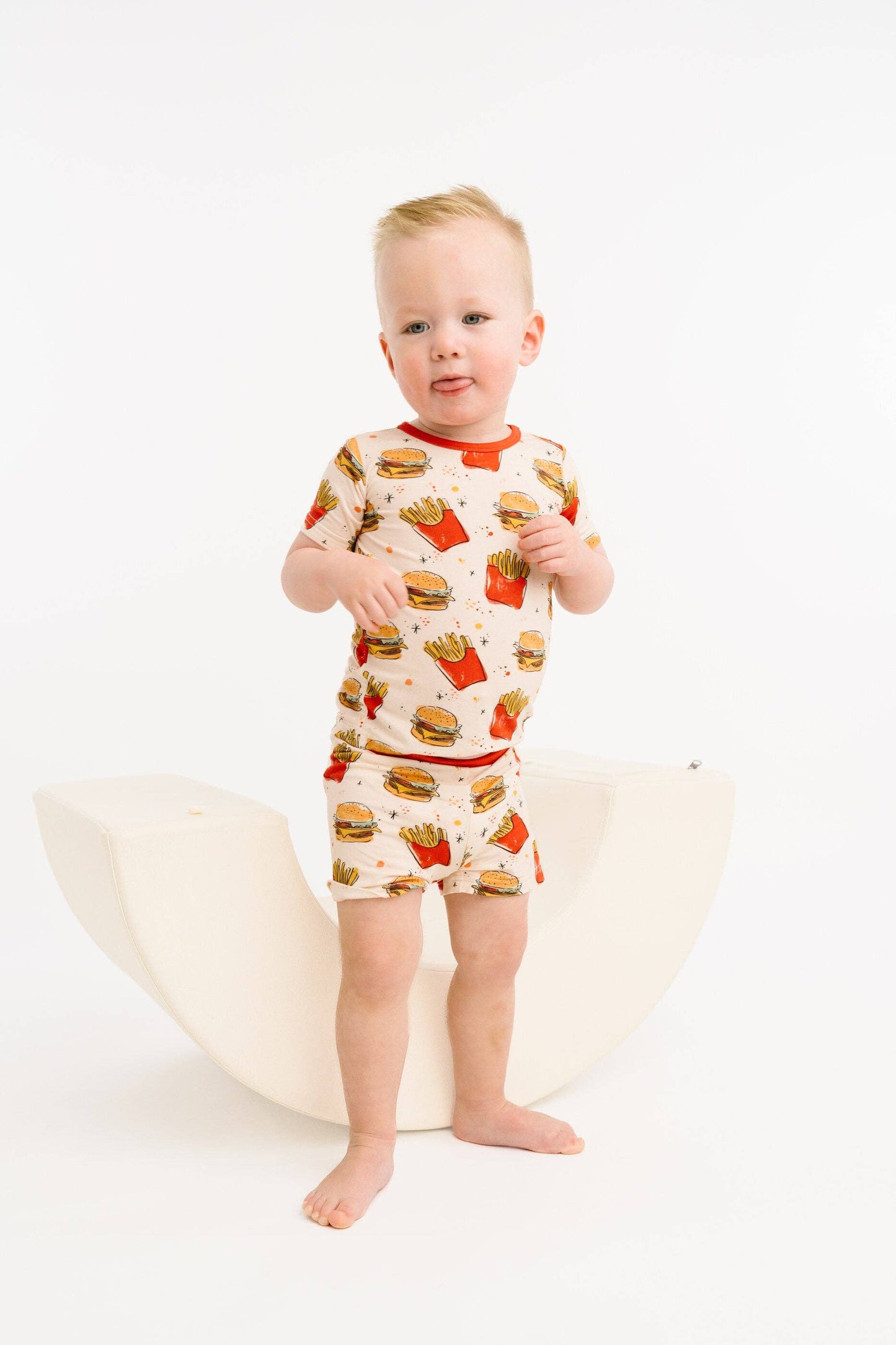 Cheeseburger Meal Bamboo Shorts Set