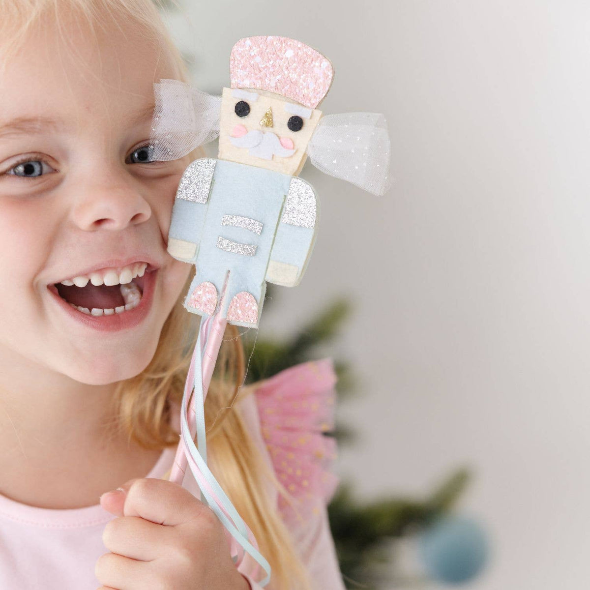 Nutcracker Christmas Wand - Kids Holiday Toy Wand