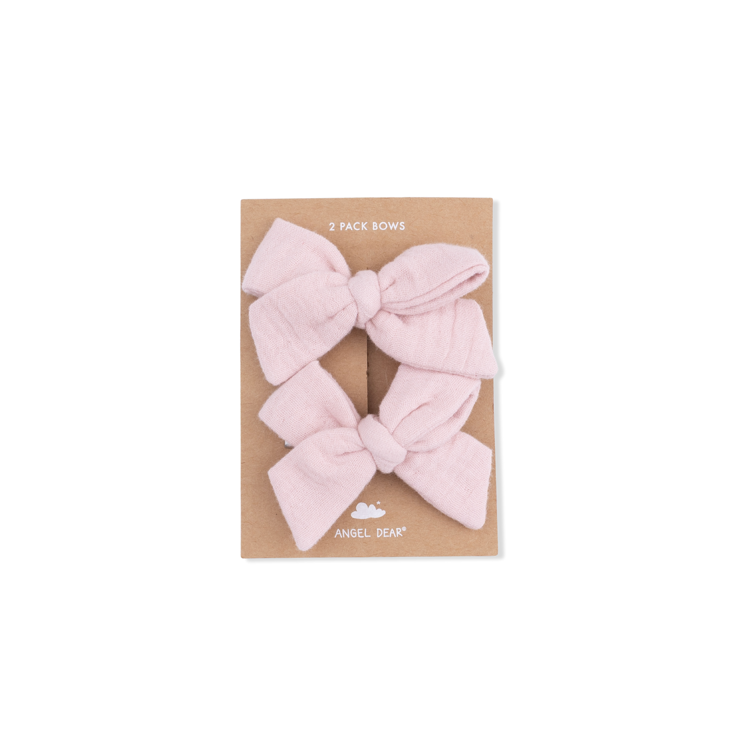 Solid Muslin Lotus - 2 Pack Bow Clips