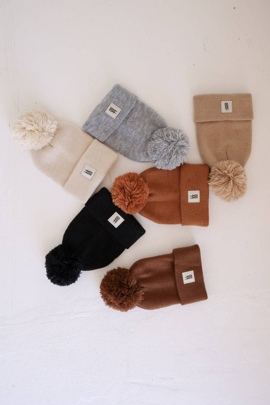 Ff Knit Pom Top Beanie | Grey