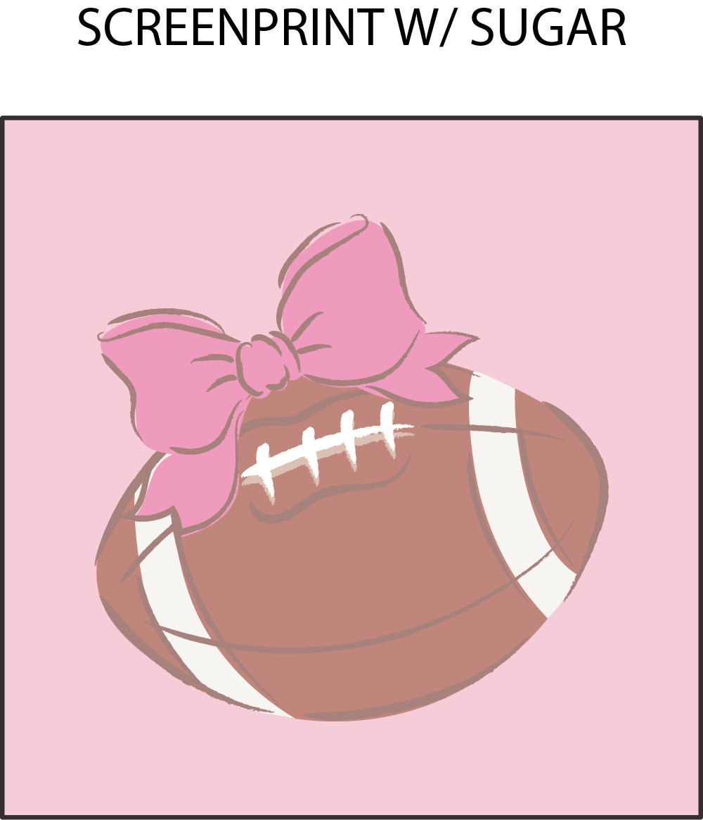 Football Bow Stripe - Long Sleeve Ruffle Tee and Baby Bells